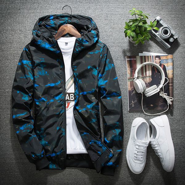 

mens fashion coat designer men new youth hooded jacket and jackets windbreaker casual spring camouflage autumn luxury baseball jacket nvlvi, Black