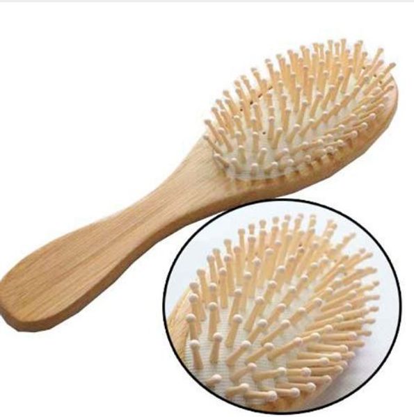 

new wooden bamboo hair vent brush brushes keratin care and beauty spa massager massage comb h7jp, Silver