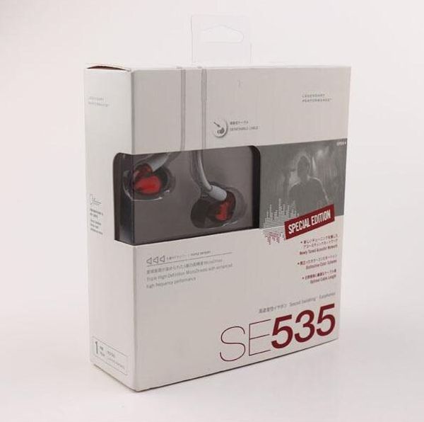 

Refurbi he hure e535 in ear hifi earphone noi e cancelling head et hand with microphone e535 pecial edition dhl free