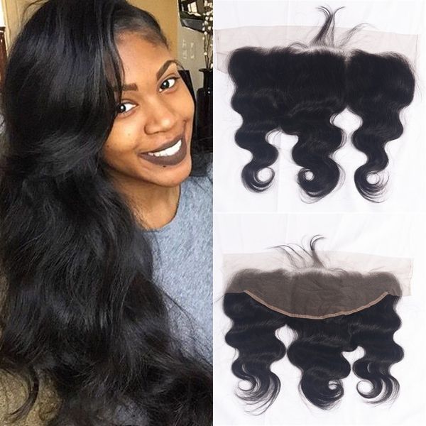 Body Wave Frontal Unprocessed Brazilian Virgin Human Hair 13x4 Ear