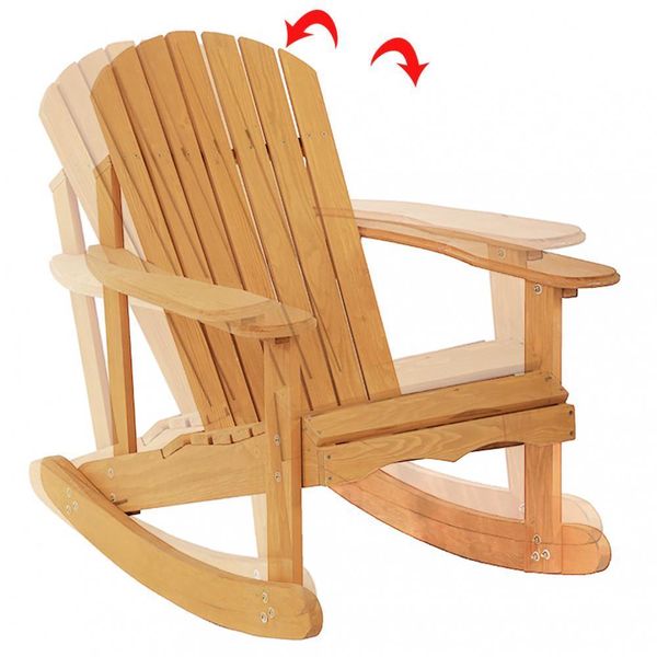 

Новый Сад Качалки Отдыха Adirondack Деревянный Стул, Мебель Газон Патио Палубе