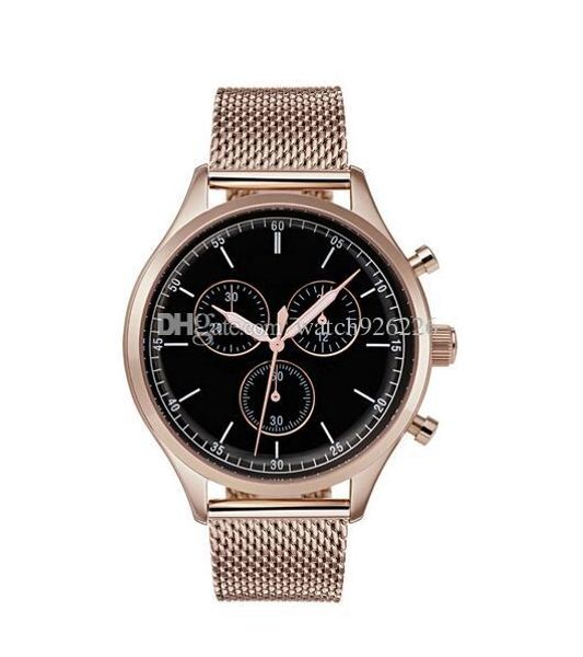 

2018 gents quartz watch companion chronograaf horloge hb1513548, Slivery;brown