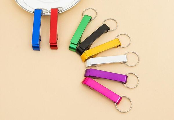 

key chain metal aluminum alloy keychain ring beer can bottle opener openers tool gear beverage custom personalized pay extra