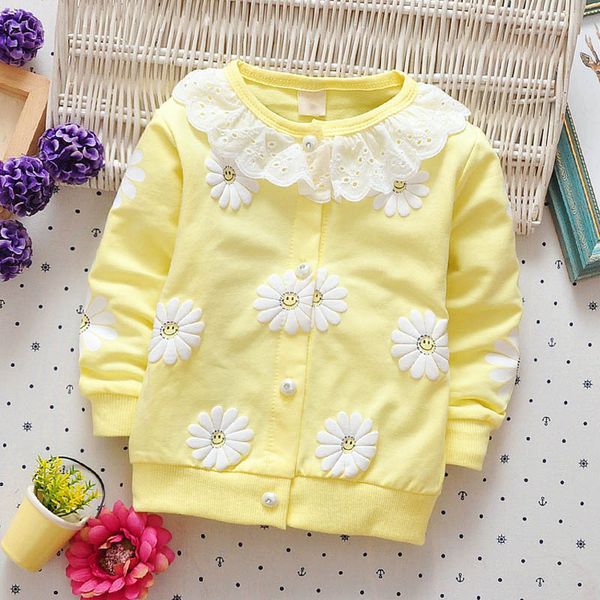 

cola newborn baby girls floral lace outerwear coat clothes spring autumn 0-2y new infant toddler cute warm jackets coats, Blue;gray