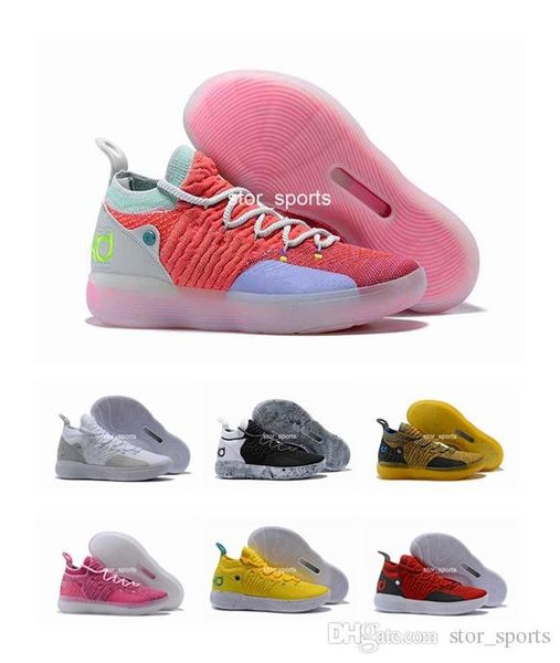 

2018 new arrival kd 11 mens basketball shoes, 11 colors zoom ep react eybl paranoid multicolor athletic sport sneakers eur 40-46