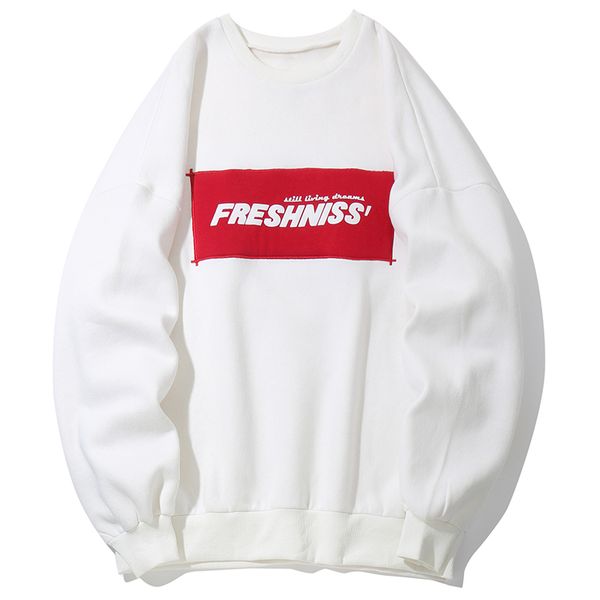 

hoodies men sweatshirts 2018 fleece thick casual streetwear patchwork pullover 3d letter printed hip hop harajuku hoodie fs34, Black