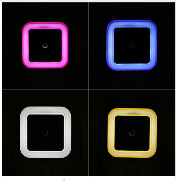 

Auto led light en or control bedroom night light bed lamp u eu plug plug in wall a guide light for finding way