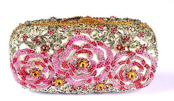 

luxury designer handbags for women australia crystal clutch evening bags floral brides pink clutch bag for cheap