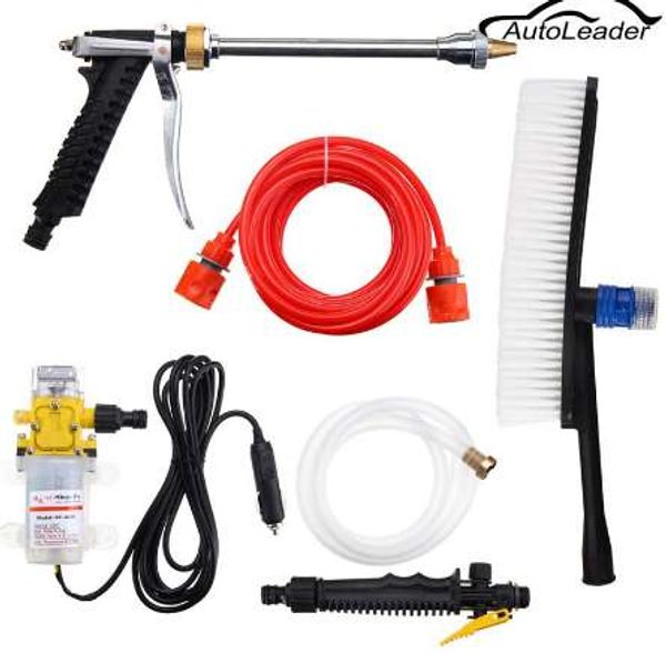 Beste Qualität DC 12 V Hochdruck-Autowaschanlage, Reiniger, Wasserwaschpumpen-Sprüher-Set