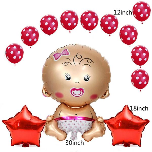 

Детский душ фольги воздушный шар звезда сердце гелий латекс день рождения украше