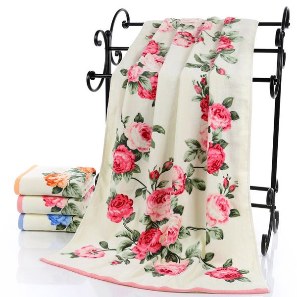 

luxury 3pcs/set 100% cotton flower towel set for adults 70*140cm bath towel 34*74cm face towels juego de toallas gift set