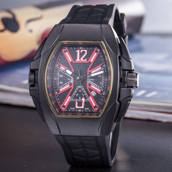 

2018 Newest men sport luxury watch Frank tonneau grand dial automatic quartz watches relogio navitimer casual nautilius royal wristwatch pam