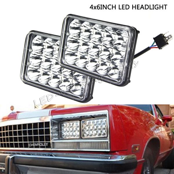 

10pairs 45w 4x6 super bright led sealed headlight h4666 h4656 headlamp replacement for chevrolet ford pontiac mitsubishi trucks motorcycles