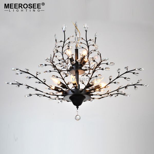 

new arrival crystal chandelier light black drop light illumination crystal hanging lamp for living room dining room l cafe