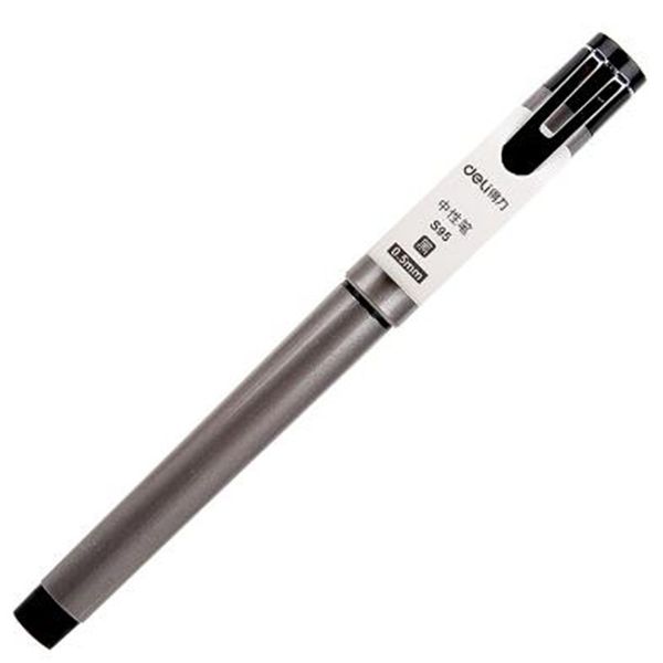 

deli stationery gel ink pen 0.5mm gel pens for writing black pen refills business simplicity office& sc