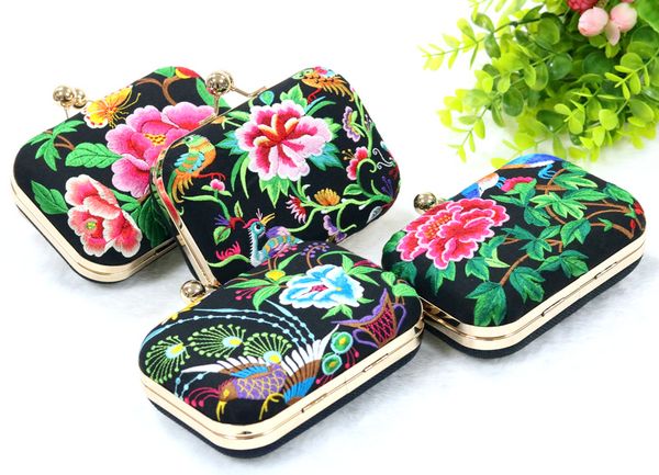 

national embroidered bags embroidery shoulder messenger bag vintage hmong ethnic thai boho clutch handbag 4 style