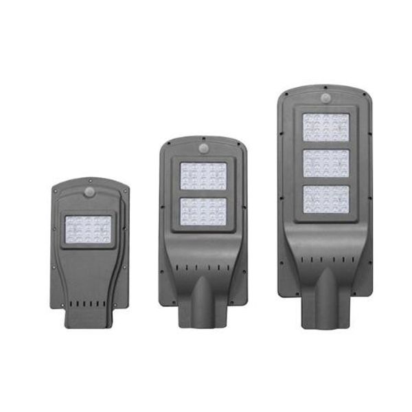 

led solar integrated street light body radar sensor road light 20w 40w 60w rural construction lighting