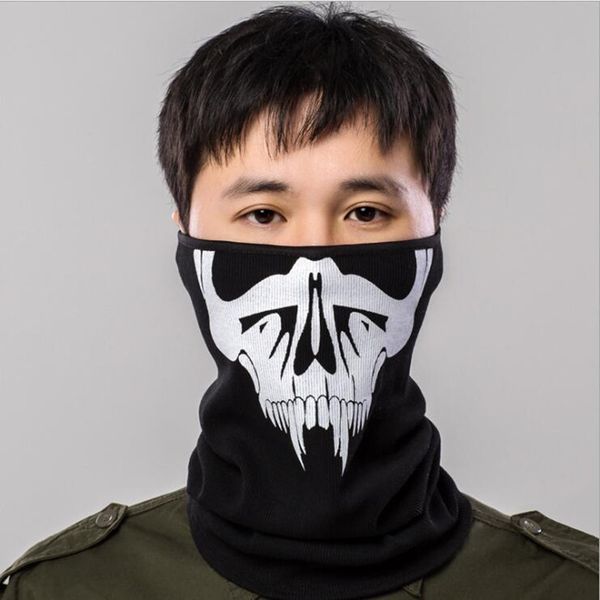 

q1017 outdoor riding mask hood cold warm dust haze neck bibs face masks, Black