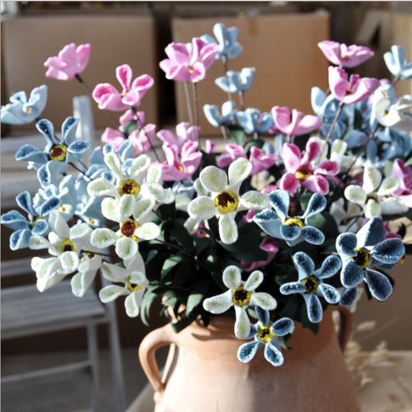 

10 heads/lot daisy sunflower silk artificial flower bridal bouquet for home wedding decoration diy wreath simulation flower