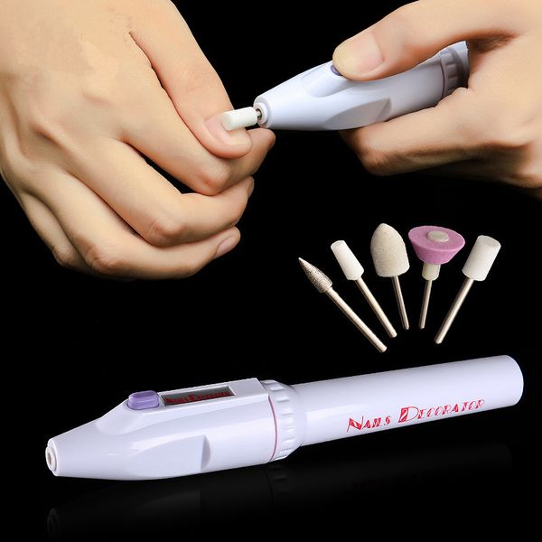 

1pcs/set 5aa battery electric nail file grinding head accessories profession exfoliation nail files for manicure tools