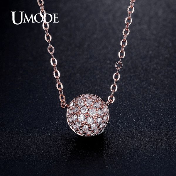 

whole saleumode delicate 4 designs micro cz white / rose gold color pendant choker necklaces jewelry for women bijoux femme un0231, Golden;silver