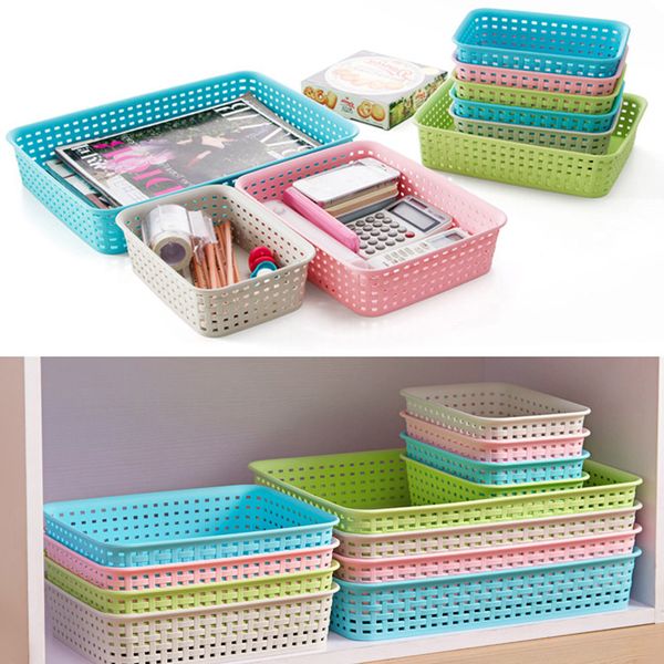 

large plastic sundries rattan plaited articles cosmetics storage boxes office drawers tablefinishing boxes