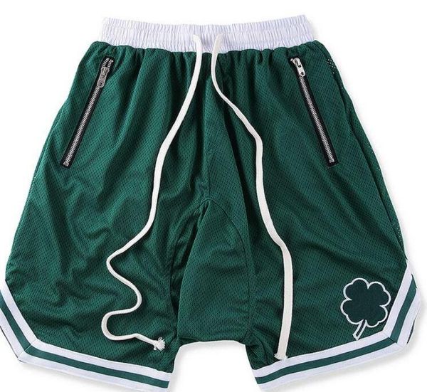 

sportswear shorts 2018ss skateboard streetwear loose shorts beach mesh jogger shorts, Black