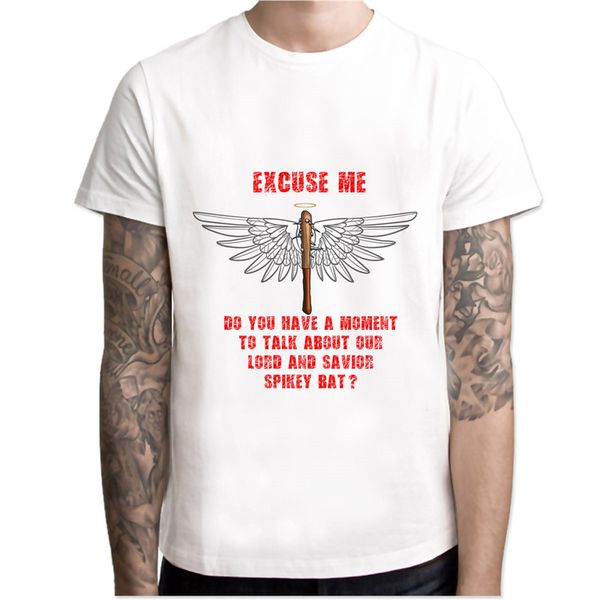 

O-Neck Summer T-shirt The Walking Dead No Hope Men T Shirt Rise Up Top Tees Male Negan The Walk Dead