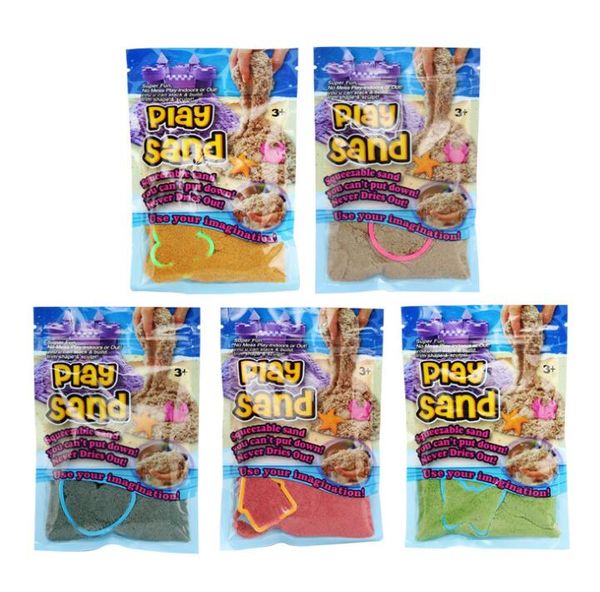 

Diy 100g bag colorful clay play and indoor magic play and children learning educational toy party favor 5 color gga698 50pc
