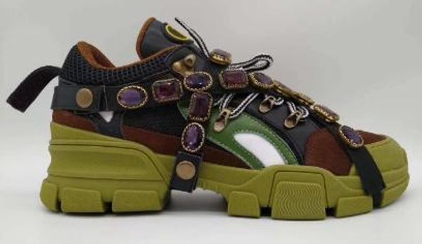 

Модный бренд мужчины женщины дизайнер обуви кроссовки повседневная обувь Flashtrek ace обувь с Кристалл холст обувь из натуральной кожи desig w3