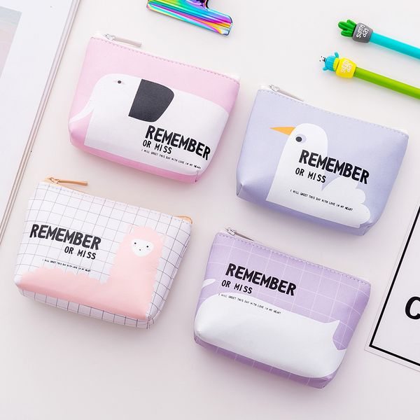 

16pc/lot new animal pu sheep dog coin purse / key bag /small cosmetic pencil bag/ cute coin mini wallet/ storage bag