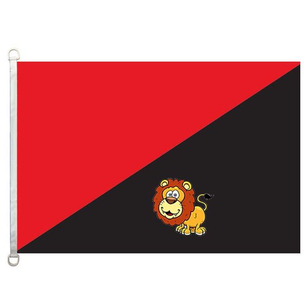 

anarcho syndic country flags flag,90*150cm ,100% polyester, banner,digital printing