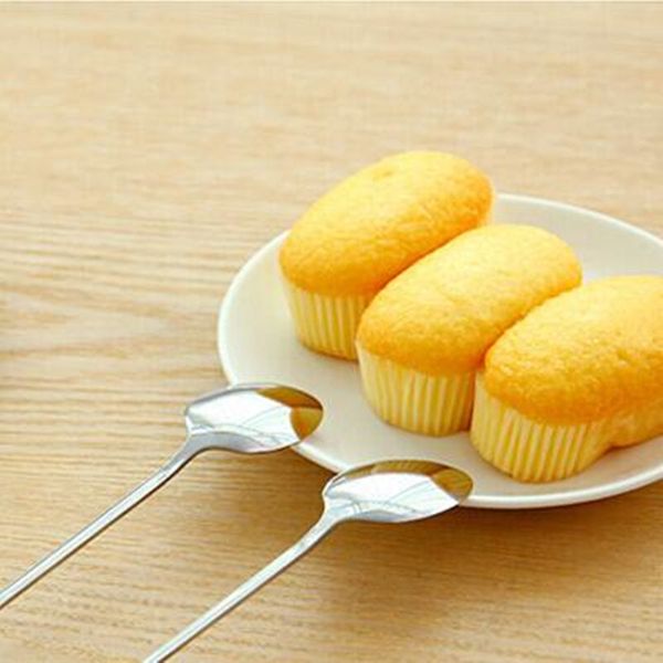 

кухня столовая бар из нержавеющей стали чай кофе ложка коктейль мороженое суп ложки мини десерт чай ложка для закуски 12pcs / lot