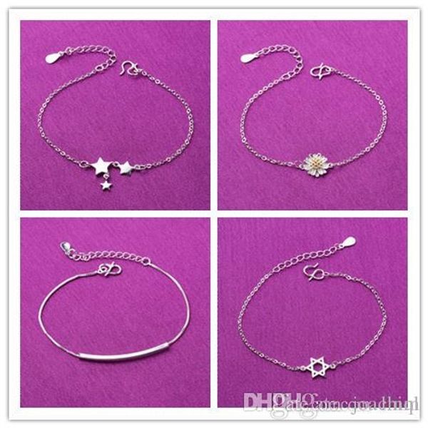 

8-designs women foot anklets chains bracelet barefoot sandal summer seaside bohemian bikini beach foot jewelry fashion accessories, Red;blue