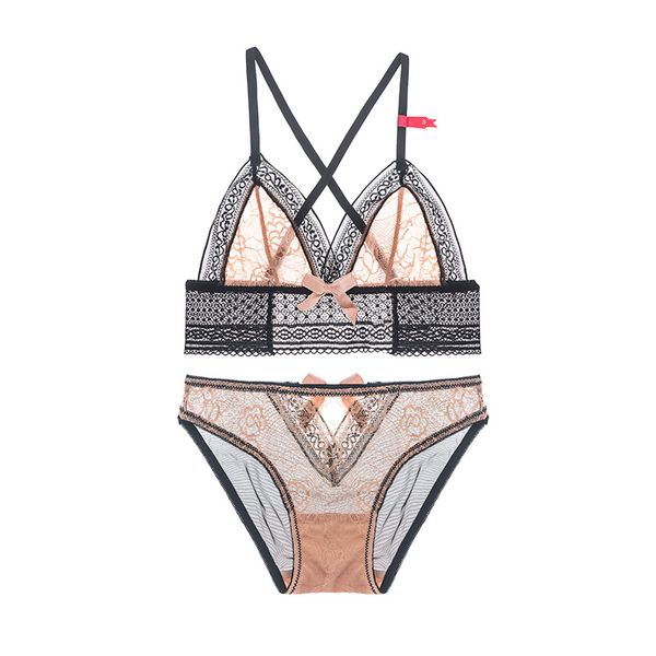 

bralette lingerie set wireless bra design and bra & brief sets underpant mature women transparent lace bra panty set lingerie, Red;black