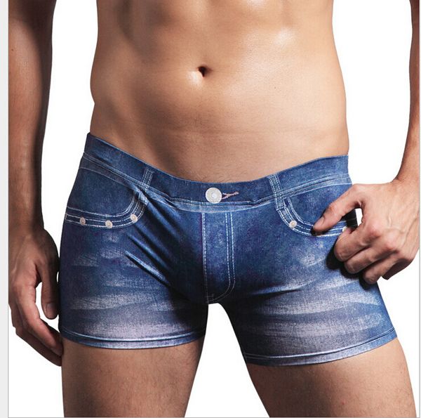 Slip traspiranti a vita bassa sexy nuova moda blu designer uomo intimo mutande taglia L-3XL