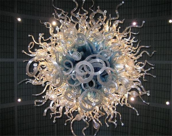 American Pride Chandelier Ocean Blue Round Modern Crystal