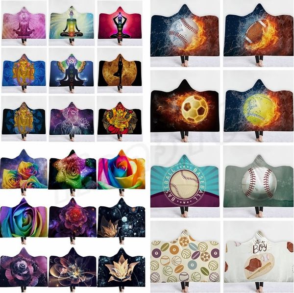 

new 4 series styles winter blankets hood blanket, three-dimensional flower, skeleton, buddha series winter cloak i442-i445