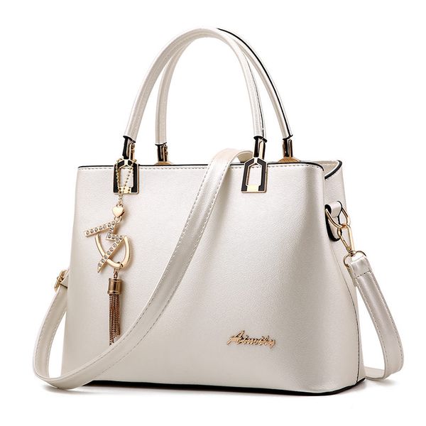 

bolso mujer 2017 fashion hobos women white bag ladies brand leather handbags spring casual tote bag big shoulder bags for woman