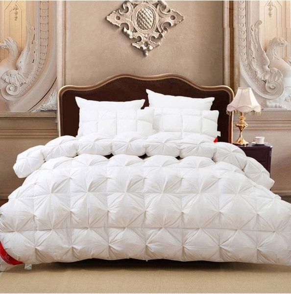 

down comforter white pink satin winter comforters quit doona duvet king size queen full twin warm solid 200x230 220x240cm