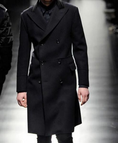 

s-6xl 2018 spring male new fashion personality customized europe and america catwalk casual slim dress long woolen coat, Black
