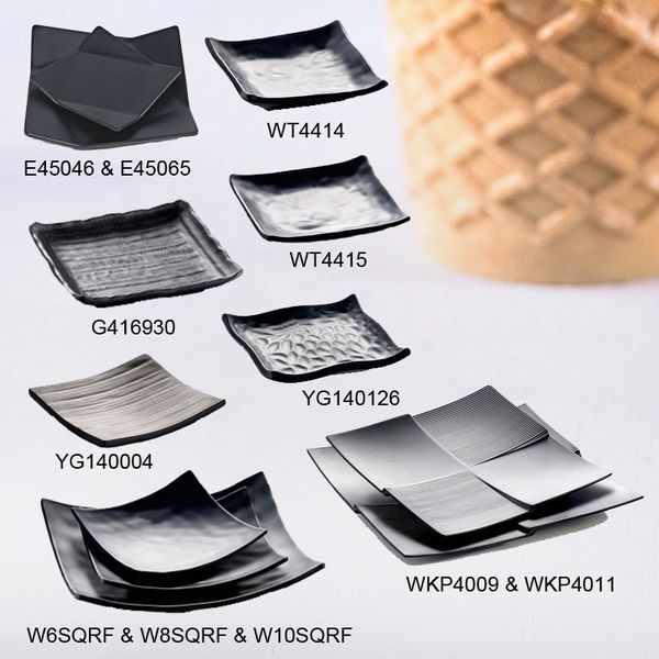 

melamine dinnerware dinner plate square rake angle plate por buffet restaurant sashimi plate a5 melamine tableware