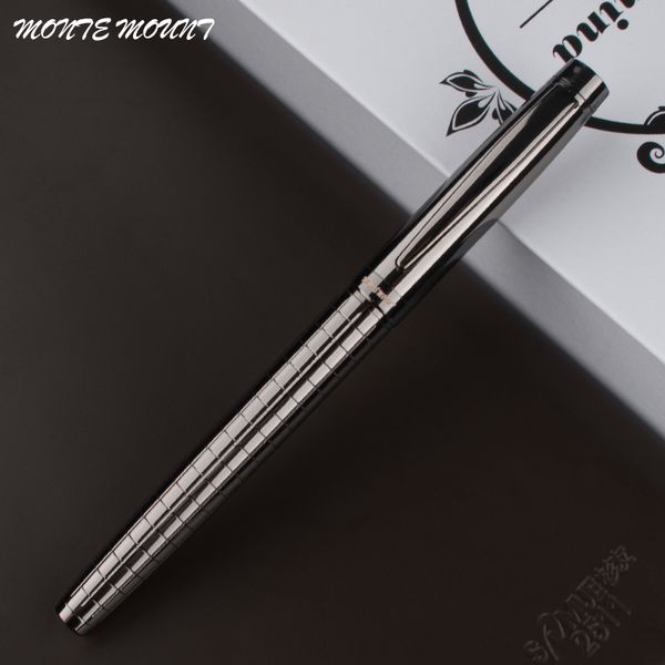 

monte mount luxury gray cross line business office medium nib roller ball pen new