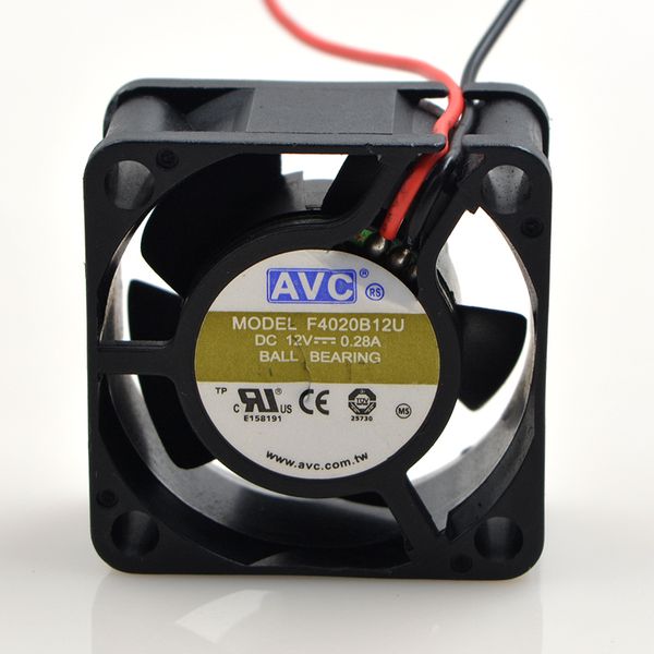 

avc 12v 0.28a 4cm 40202 wire large air volume double ball cooling fan of