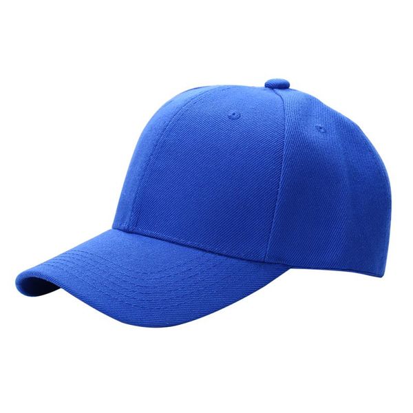 

men women plain baseball cap curved visor hat hip-hop adjustable peaked hat visor caps solid color p1, Blue;gray