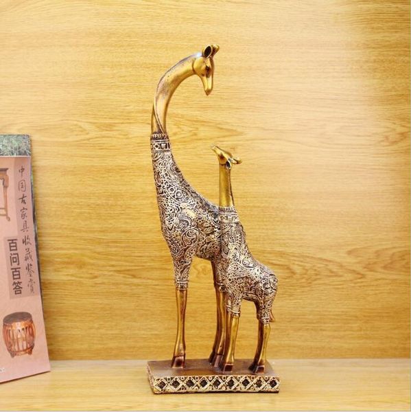 

luxury art crafts christmas polyresin giraffe statue animal figure continental/resin ornaments giraffe crafts gift for friends