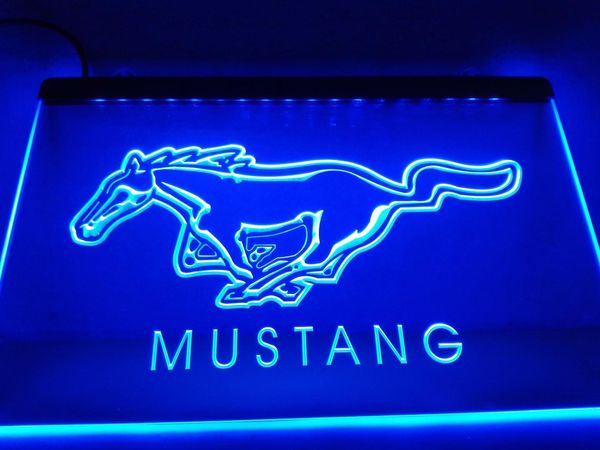 

lg054- ford mustang led neon light sign hang sign home decor crafts