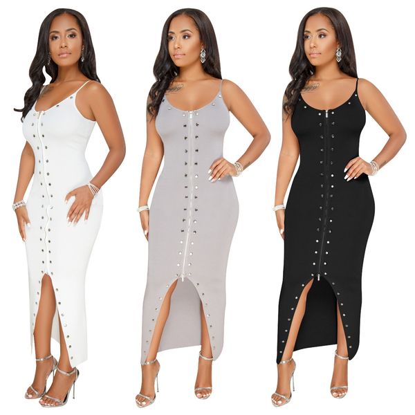 

women's summer fashion sleeves mid length fitted bodycon club dress q099, Black;gray