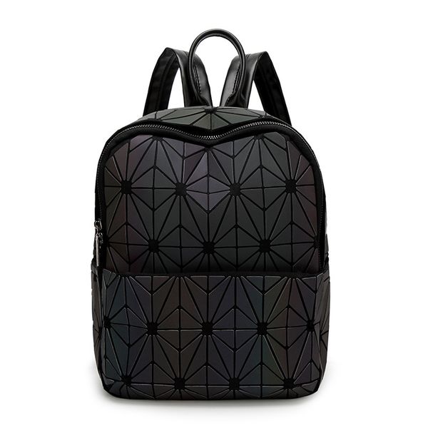 

fashion bag new baobao luminous backpacfemale fashion girl daily backpack geometry package sequins folding bao bao school bag