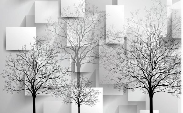 

custom p wallpaper ktv original abstract tree fashion 3d tv background wall wallpaper mural painting for living room